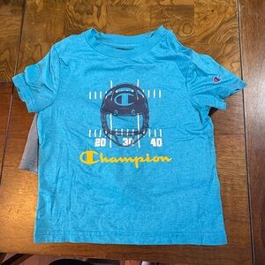 Champion Kids Blue TShirt and Gray Short Set